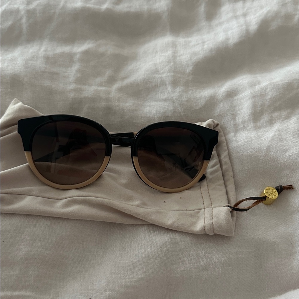Tory Burch Black and Gold Sunglasses